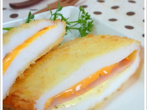 サクッと美味しい ♪ ハンペンサンドのパン粉揚げ